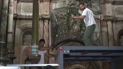 Au început renovările la mormântul lui Iisus din Ierusalim VIDEO