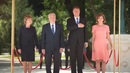Preşedintele Iohannis l-a primit la Palatul Cotroceni pe omologul său german, Joachim Gauck