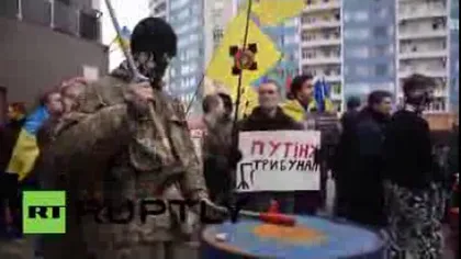 Consulatul General al Rusiei din Odessa a fost blocat de protestatari VIDEO