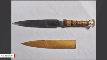Un pumnal găsit în mormântul lui Tutankhamon, făcut cu fier de origine extraterestră VIDEO