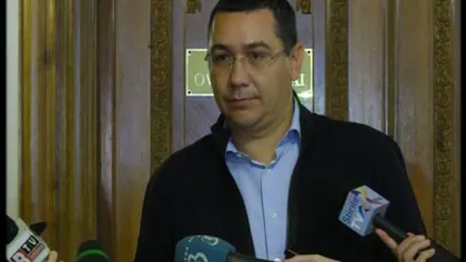 Ponta: Zgonea să se oprească din situaţia penibilă. Eu trebuia să fug cu scaunul de la Palatul Victoria?