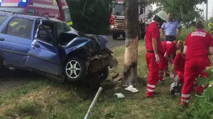Accident grav în Botoşani. O familie a fost nenorocită de un şofer care a adormit la volan