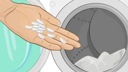 Ce se întâmplă dacă pui patru aspirine în maşina de spălat! Habar nu aveai asta!