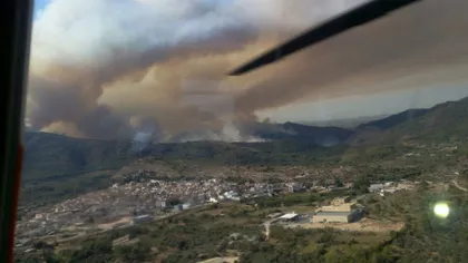 Incendiu devastator în Spania. Un parc natural este în pericol
