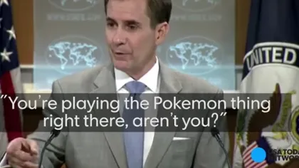 Pokemon Go a întrerupt un briefing al Departamentului de Stat consacrat luptei împotriva terorismului VIDEO