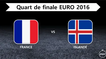 FRANTA - ISLANDA 5-2. Franţa va juca semifinale la EURO 2016, visul islandez a fost topit într-o repriză
