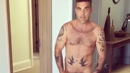 Robbie Williams, gol într-un video amuzant