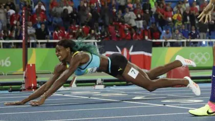 OLIMPIADĂ. Scenă incredibilă la proba de 400 de metri. Câştigătoarea a plonjat peste linia de sosire FOTO