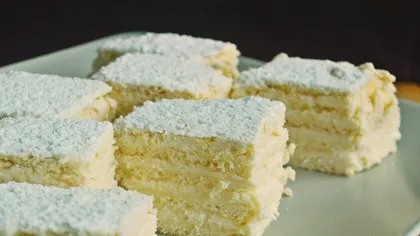 Prajitura Alba ca zapada. Reţeta pentru cea mai fină prăjitură  VIDEO
