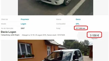 Un român şi-a vândut maşina cu 217.000 km la bord, iar după doar 3 zile a găsit-o la vânzare cu 57.000 km