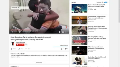 Imagini sfâşietoare: Doi copii din Siria deplâng moartea fratelui lor, în bombardamentele din Alep VIDEO