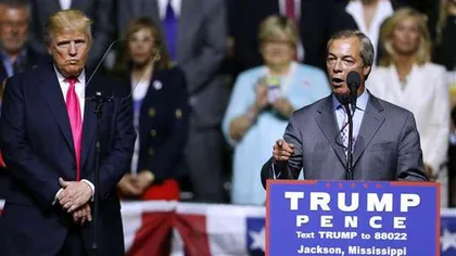 Alegeri SUA: Nigel Farage îi sare în ajutor lui Donald Trump