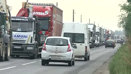 Traficul rutier, blocat de un nou protest al transportatorilor