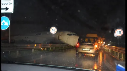 Un avion cargo a ieşit de pe pistă pe aeroportul Bergamo din Italia