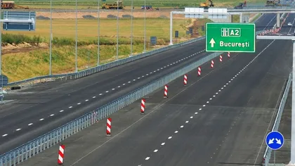 Atenţie, şoferi! Lucrări în desfăşurare pe autostrada A2 Bucureşti-Constanţa pe ambele sensuri de mers