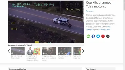 Poliţia americană ucide din nou: Un afro-american neînarmat a fost împuşcat mortal de o poliţistă