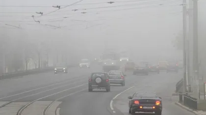 COD GALBEN de ceaţă în Bucureşti şi Cluj
