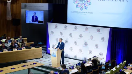 Premierul Dacian Cioloş susţine, miercuri, alocuţiunea naţională în cadrul sesiunii Adunării Generale ONU