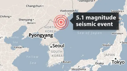 Nu a fost identificată nicio urmă de contaminare după testul nuclear din Coreea de Nord