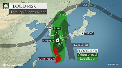 Un nou taifun ameninţă sud-vestul Japoniei. Autorităţile avertizează că este posibil să apară noi victime