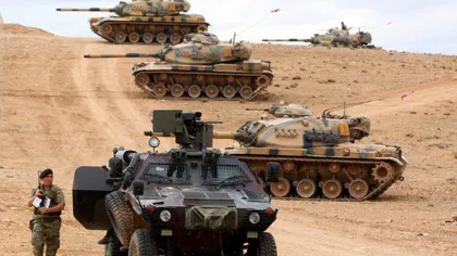 Tancuri ale armatei turce au intrat pe teritoriul Siriei. Poziţii ale grupării Stat Islamic au fost lovite cu obuze