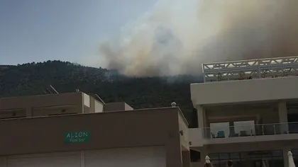 Incendii de vegetaţie în Thassos. Pe insulă se află mulţi români