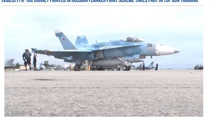 Scandal internaţional. Armata SUA, fotografiată în timp ce îşi vopsea avioanele de luptă în culorile Rusiei