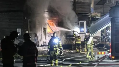 Un centru pentru refugiaţi din capitala Suediei, distrus de un incendiu declanşat în mod intenţionat