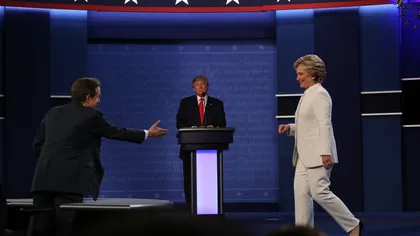 Alegeri SUA: Hillary Clinton a câştigat cu cea mai mică diferenţă ultima dezbatere televizată cu Trump