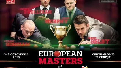 Cum poţi să vezi finala de snooker EUROPEAN MASTERS donând pentru copiii săraci din Sectorul 6