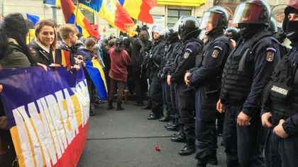 Klaus Iohannis despre protestul unionist: Manifestanţii au exagerat un pic, iar jandarmii au fost cam nervoşi