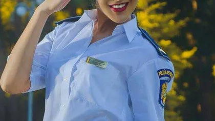 Cea mai sexy poliţistă din România face furori în străinătate