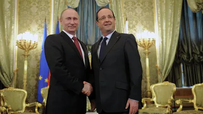 Vladimir Putin, vizită în Franţa pentru o întrevedere cu omologul său francez Francois Hollande