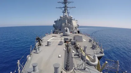 Distrugătorul american USS Carney, în escală în Portul Constanţa