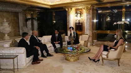 Donald Trump l-a primit la el acasă pe premierul Japoniei, Shinzo Abe