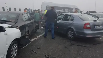 Tragedie rutieră pe Autostrada Soarelui. Accident în lanţ cu 29 de vehicule: patru morţi şi 56 de răniţi FOTO UPDATE
