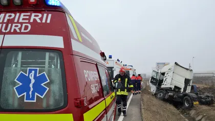 ACCIDENT cu şase maşini pe Autostrada A1 Bucureşti-Piteşti. Traficul a fost BLOCAT pe sensul către Piteşti