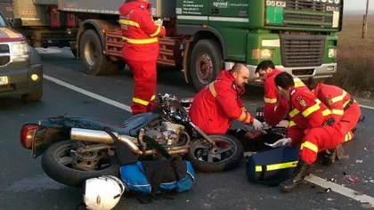Tragedie pe şosea, în Bihor. Un poliţist a murit într-un accident de motocicletă