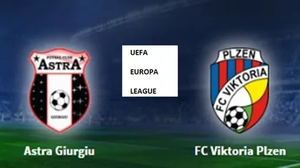 ASTRA - VIKTORIA PLZEN 1-1 în Grupa E din Europa League VIDEO