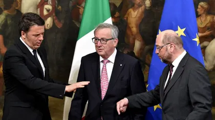 Renzi s-a săturat de Juncker: Italia denunţă DICTATELE de la Bruxelles