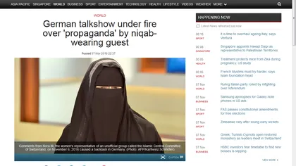 Scandal în Germania: Postul de televiziune ARD a invitat în emisiune o femeie cu văl islamic