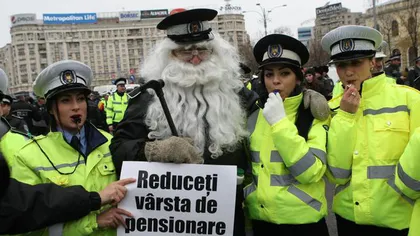 Poliţiştii locali au protestat în faţa Guvernului, cerând reducerea vârstei de pensionare. Reacţia ministrului Muncii