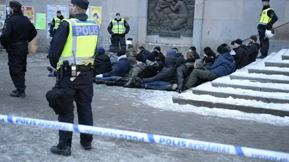 Manifestaţie neonazistă la Stockholm: Cinci arestări, doi răniţi