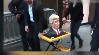 ALEGERI SUA: Un maestru bucătar a pregătit un tort uriaş cu bustul lui Donald Trump VIDEO
