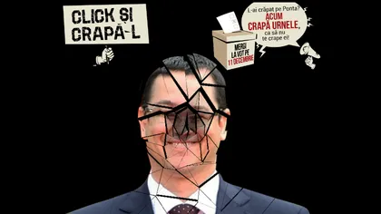 România TV: Site unde îi poţi da cu ciocanul în cap lui Victor Ponta, creat de patronul Adevărul