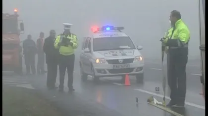 Cod galben de ceaţă. PERICOL DE POLEI pe autostrăzi, meteorologii avertizează