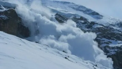 Risc de avalanşe în Masivul Ceahlău, în vecinătatea Cabanei Dochia