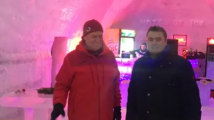 Preşedintele Klaus Iohannis a mers la Hotelul de Gheaţă de la Bâlea Lac