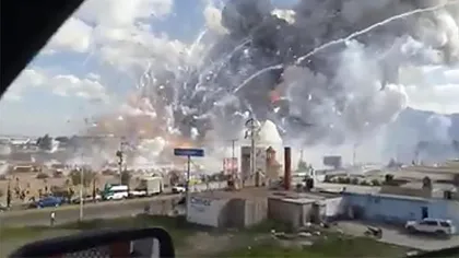 Cel puţin 31 de morţi şi 72 de răniţi în urma unor explozii într-o piaţă de artificii din Mexic FOTO şi VIDEO