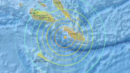 Cutremur puternic în Pacific, de magnitudine 7,7, în zona Insulelor Solomon. Alertă de tsunami UPDATE